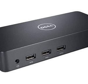 Dell Docking Station D3100, 2x USB 2.0, 3x USB 3.0, 1x RJ-45, 1x DisplayPort, Negro